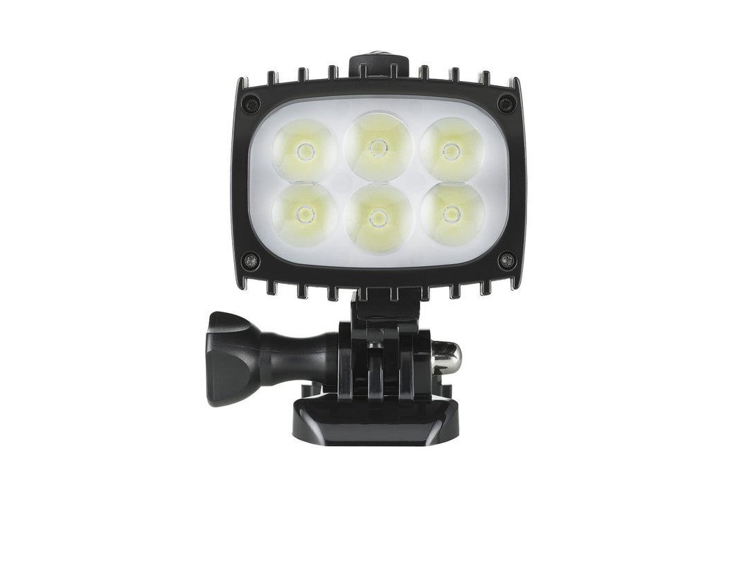 Bright As Day 3000 lamp head, front view showing the six LEDs