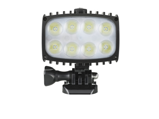 Bright As Day 4000 lamp head, front view showing the eight LEDs
