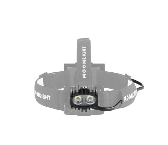 Bright As Day 1300 lamp head with integrated cable on a white background