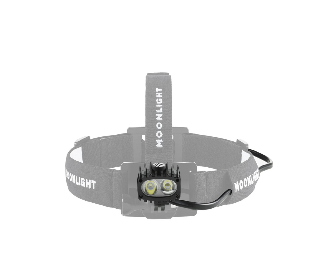 Bright As Day 800 lamp head with integrated cable on a white background