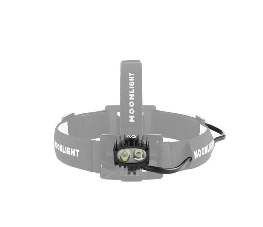 Bright As Day 800 lamp head with integrated cable on a white background